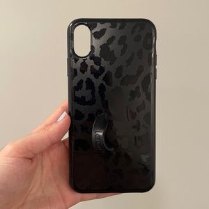 black leopard loopy phone case iphone xs max